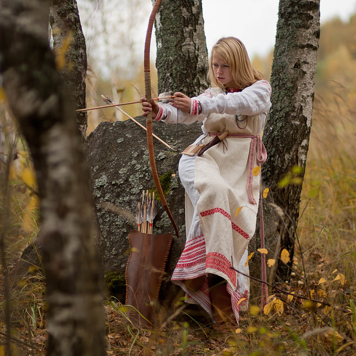 Sexy photo Girls in Slavic costumes in Khulna